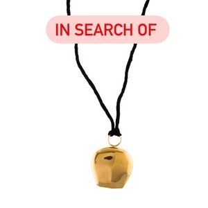 Celine bell pendant necklace